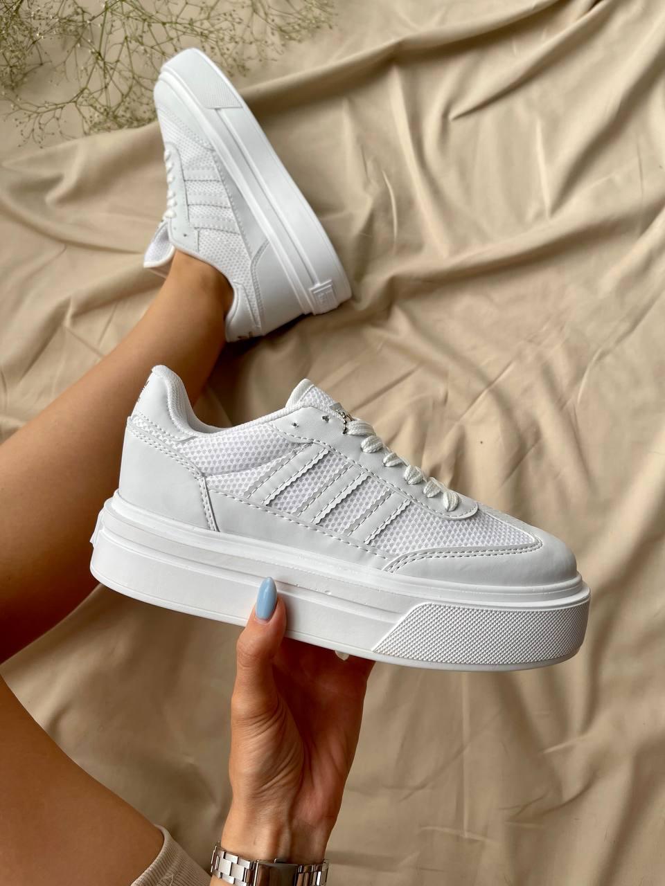 White on cheap white adidas
