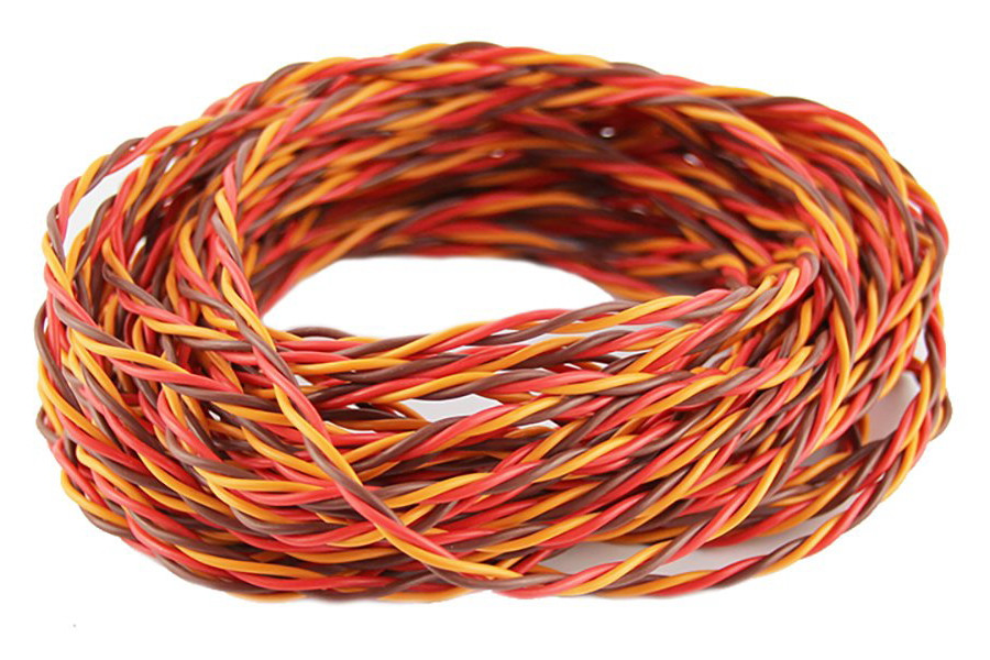 Сервокабель Dinogy 22 AWG скручений (JR), 1 метр