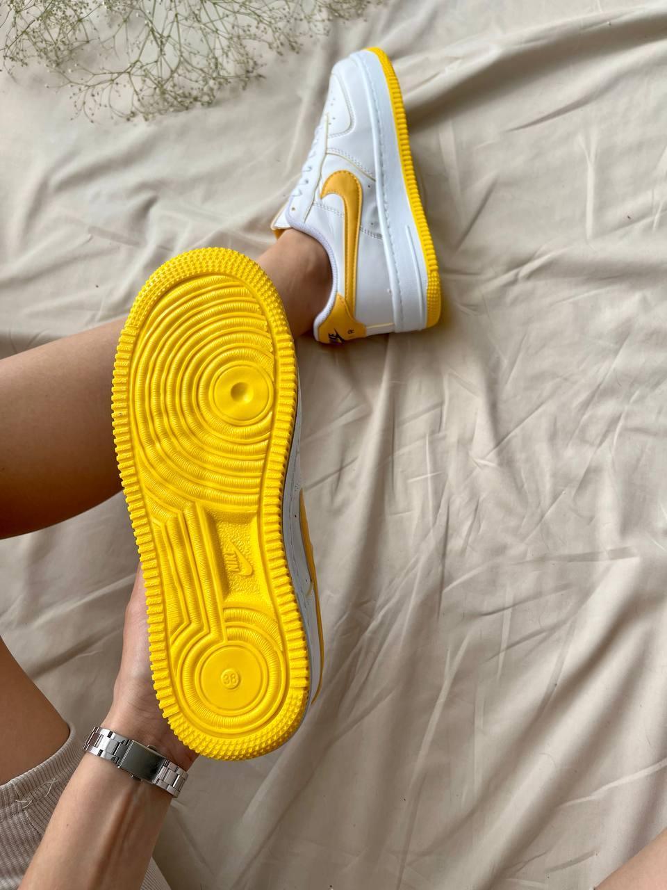 Nike Air Force 1 White Yellow Logo ID 1705366069 1790 Prom.ua