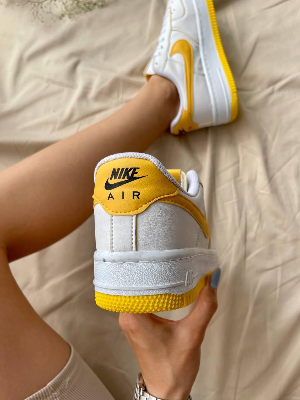 Nike Air Force 1 White Yellow Logo ID 1705366069 1790