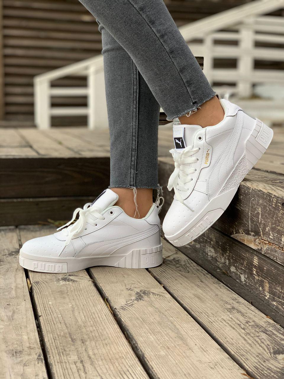 Puma cali top on feet