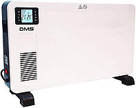 Электрический обогреватель конвектор с пультом и ЖК-дисплеем DMS EHK-2300W Термостат (5-37°C) + таймер Белый