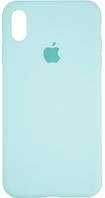 Силиконовый чехол с микрофиброй внутри iPhone XR Silicon Case #43 Ice Blue