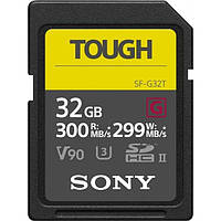 Карта памяти Sony SDHC 32GB C10 UHS-II U3 V90 R300/W299MB/s Tough (SF32TG)