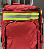 Рюкзак для Медика 45 л., Червоний рюкзак для військових медиків, армійський рюкзак для медиків, фото 4