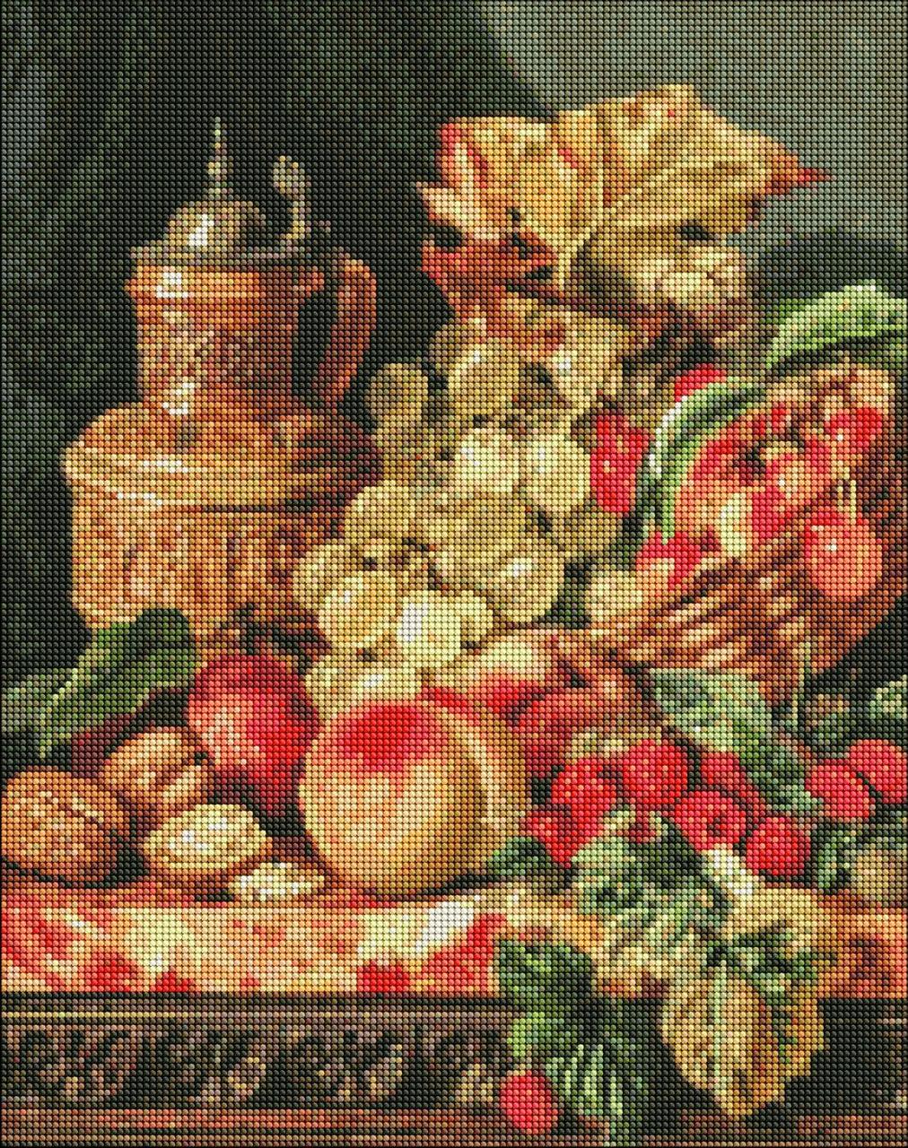 Набір алмазної мозаїки Фруктове різномаїття натюрморт ©Edward Ladell 40*50 см AMO 7250