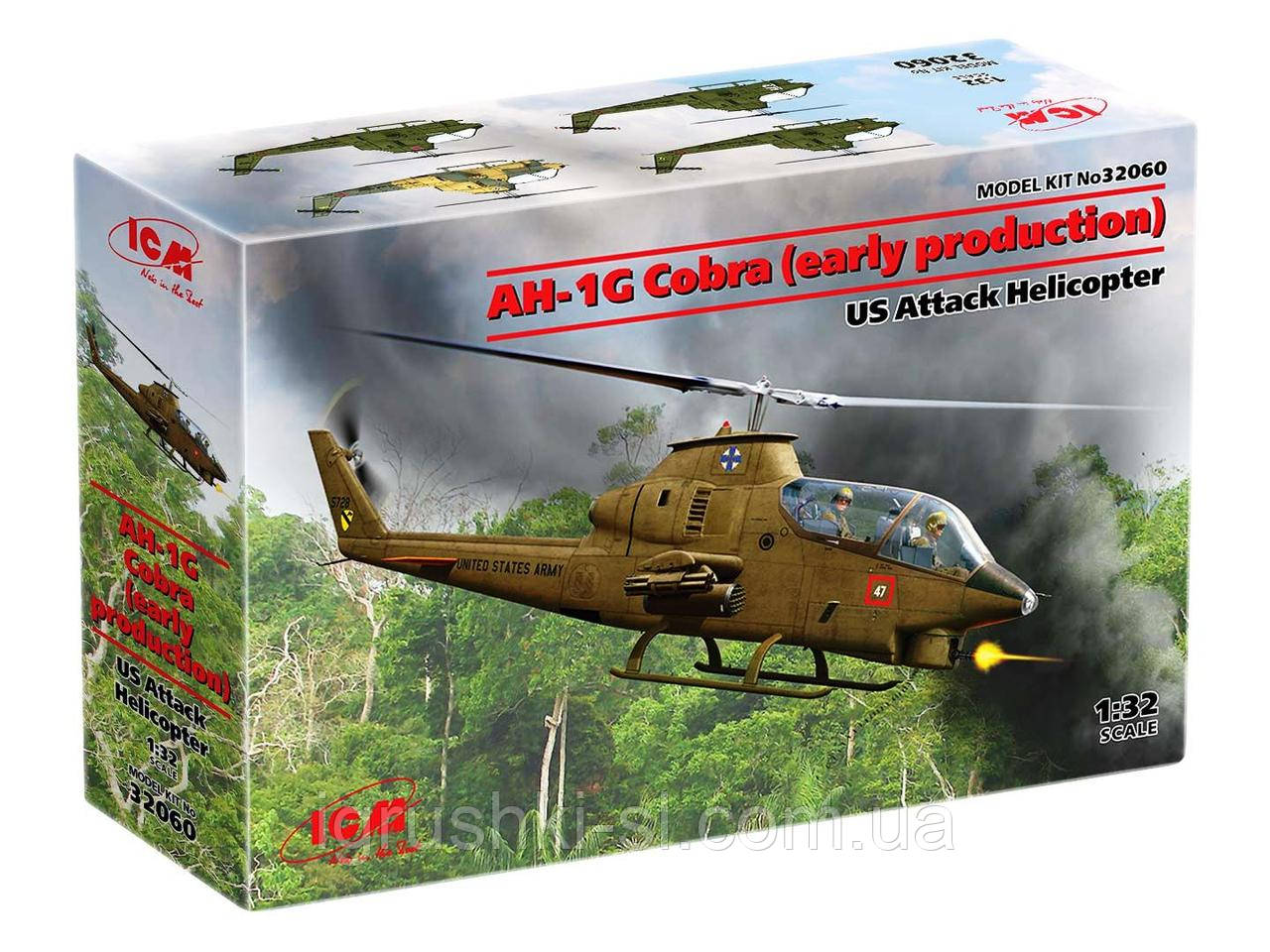 Збірна модель (1:32) Гелікоптер AH-1G Cobra (раннього виробництва), фото 1