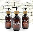 Набір дозаторів для "Арні" 300 мл коричневий пластик (3 шт.) англ., фото 4