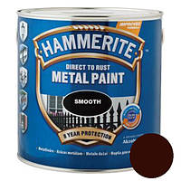 Фарба HAMMERITE для металу гладка, Smooth (темно-коричнева), 2,5 л