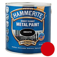 Фарба HAMMERITE для металу гладка, Smooth (червона), 2,5 л