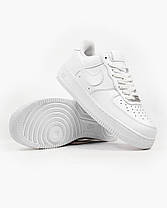Кросівки Nike Air Force 1 White Low / Найк Аїр Форс Білі Низькі, фото 5