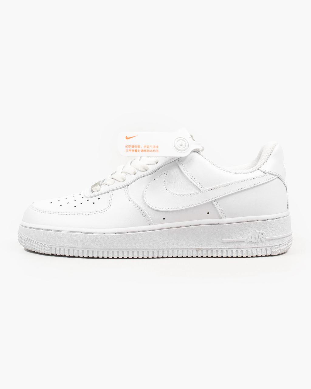 Кросівки Nike Air Force 1 White Low / Найк Аїр Форс Білі Низькі