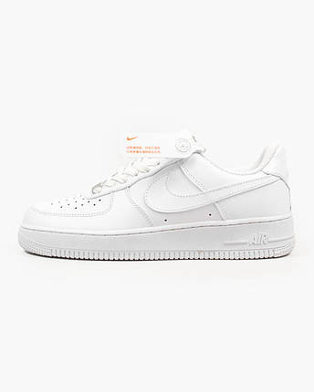 Кросівки Nike Air Force 1 White Low / Найк Аїр Форс Білі Низькі, фото 1
