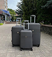 Валіза Wings 5398 мала (S) на 4 колесах (Ручна кладь) Графітовий