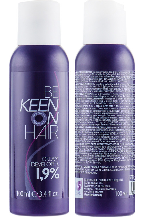 Крем-окислитель для краски Keen Cream Developer 1.9%, 100мл (ID ...