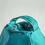 Крісло мішок бірюзове Оксфорд велике, Кресло мешок бирюзовое, Безкаркасне крісло груша бірюзове, Пуфик мешок кресло груша мятное, фото 8