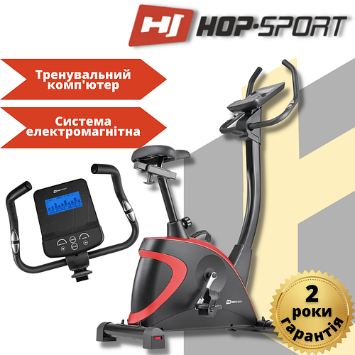 Велотренажер электромагнитный Hop-Sport HS-005H Host Красный ...