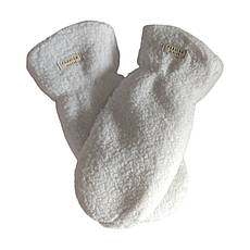 Жіночі білі теплі рукавиці /каракуль/