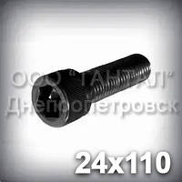 Гвинт М24х110 шестигранний шліц ГОСТ 11738-84 (DIN 912, ISO 4762) з циліндричною головкою