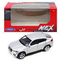 Машина метал 44016CW (72шт/3) "WELLY"1:43 BMW X6,2 кольори, в кор.13 * 6 * 5,5 см, р-р іграшки - 10 * 4 * 3.5