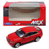 Машина метал 44016CW (72шт/3) "WELLY"1:43 BMW X6,2 кольори, в кор.13 * 6 * 5,5 см, р-р іграшки - 10 * 4 * 3.5