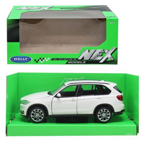 Машина метал 24052W (24шт/4) "WELLY"1:24 BMW X5,відкр.двері,капот,2 кольори,в кор.23 * 11 * 10 см, р-р іграшки - фото 1 - id-p1705402157