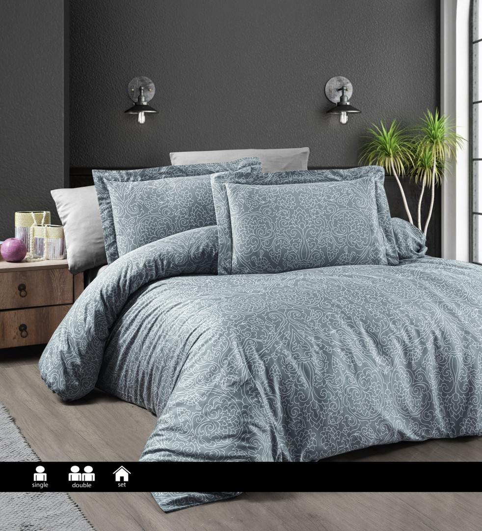 Постільна білизна сатин First Choice Cotton Satin Pandora Туреччина двоспальна євро 200х220см