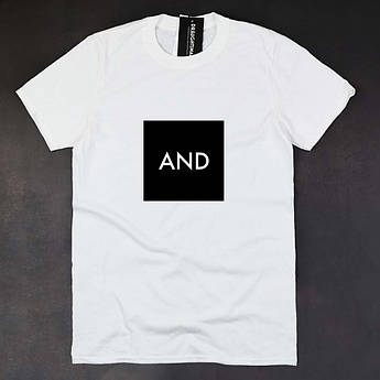 Унісекс-футболка з принтом "AND".