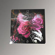 Часы настенные Unico italia Orologio rotondo c/meccanismo, serigrafia Bianca-Verde 60*60 (37724) Хіт!