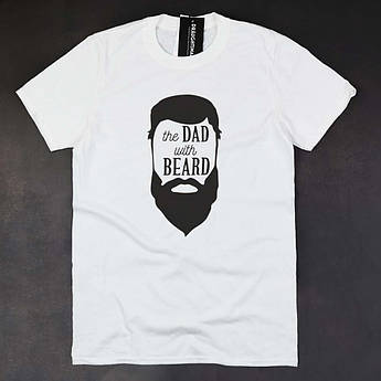 Купити футболку з принтом "The DAD with BEARD".