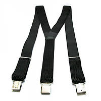 Подовжені підтяжки Gofin suspenders Y-подібні 4 см Чорні (PBP-4657)