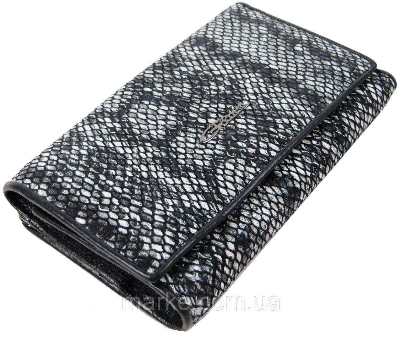 Жіночий гаманець із натуральної шкіри під шкіру рептилії Giorgio Ferretti