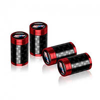 Ковпачки на ніпель Спорт Alitek Carbon Style Red Sports (4 шт.)