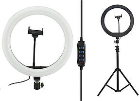 Кільцева LED-лампа діаметром S31 (30,5 см) з пультом Black (14333)