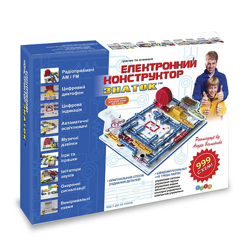 *Электронный конструктор Znatok (999 схем) Kiddisvit арт. REW-K001 (ID ...
