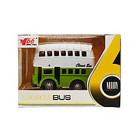 Детский металлический Автобус Bambi MY66-Q1215 инерционный Зелёный