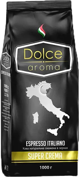 Кава в зернах Dolce Aroma Super Crema 1кг, 20/80 Італія
