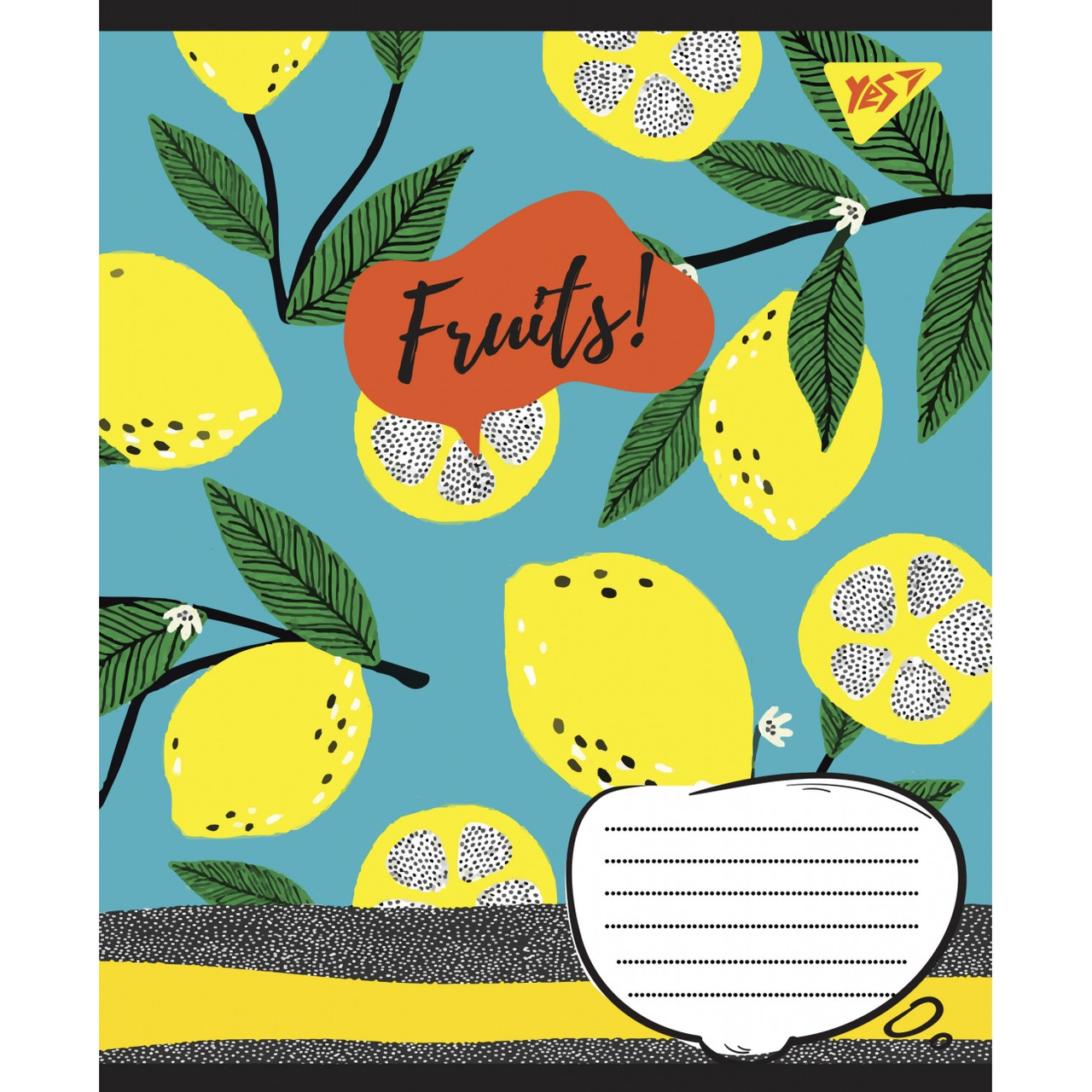Зошит 18арк. кліт. YES Fruits №765825(25)(400)