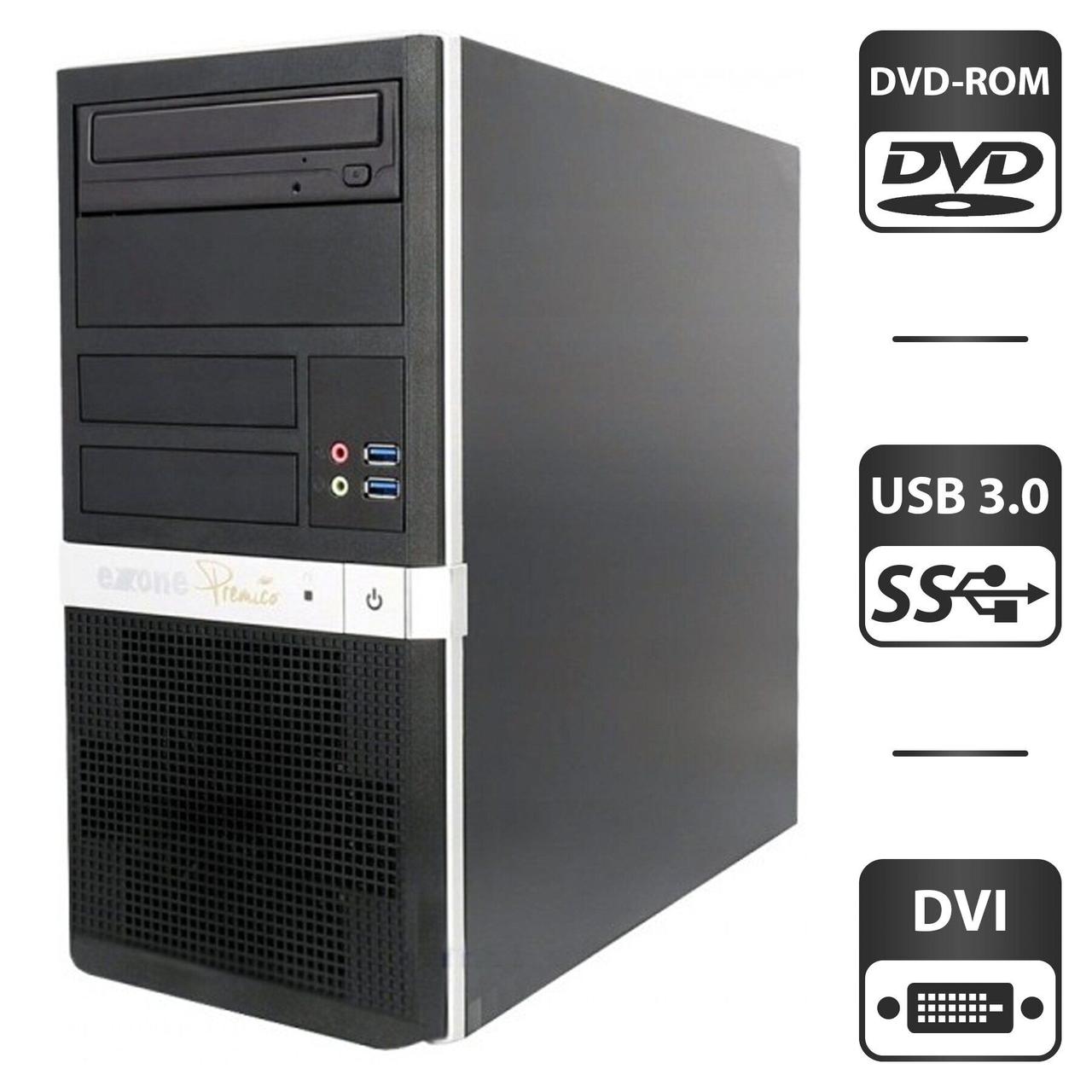 Компьютер ExOne /Core i3-4130 2(4) ядра 3.4GHz/4GB DDR3/250GB HDD/HD ...