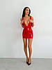 Лакована сукня з сексуальним декольте «Промениста Емілія» D&A, L, червона, фото 7