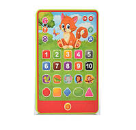 Дитячий інтерактивний планшет Забави Вотика-Мурчика "Limo Toy" цифри, фігури, пісні, тварини, кольори 12+ мес 19-25-2,5см (SK0016), фото 4