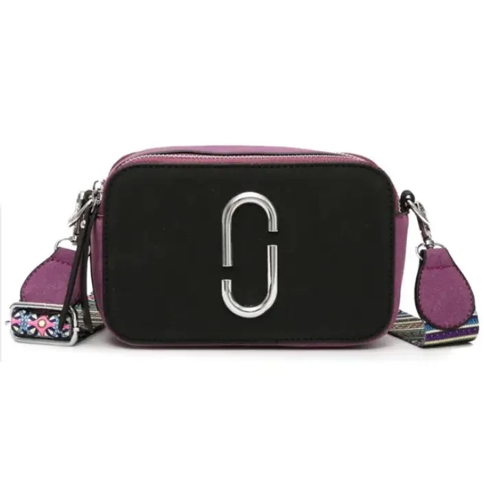 Сумка жіноча Camera Bag з текстильним ремінцем у стилі Marc Jacobs (чорна), фото 1