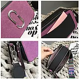 Сумка жіноча Camera Bag з текстильним ремінцем у стилі Marc Jacobs (чорна), фото 8