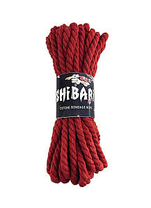 Бавовняна мотузка для Шибарі Feral Feelings Shibari Rope, 8 м червона SO4003