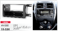 Рамка переходная Carav 11-536 Nissan Micra (K13), March (K13), Note (E12), Versa (E12) 13+ w/pocket