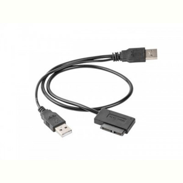 Адаптер Cablexpert USB — Slim SATA II (M/M), 0.5 м, чорний (A-USATA-01)