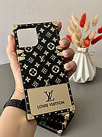 Чехол Louis Vuitton /Луи Витон квадратный для iPhone 13 6.1"/ Айфон 13