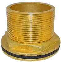Врізання в ємність 1 1/4" бронза (штуцер зливний) LEX
