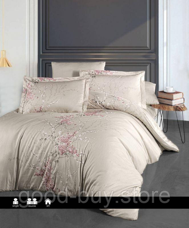 First Choice Wisteria powder постільна білизна сатин полуторний 160х220
