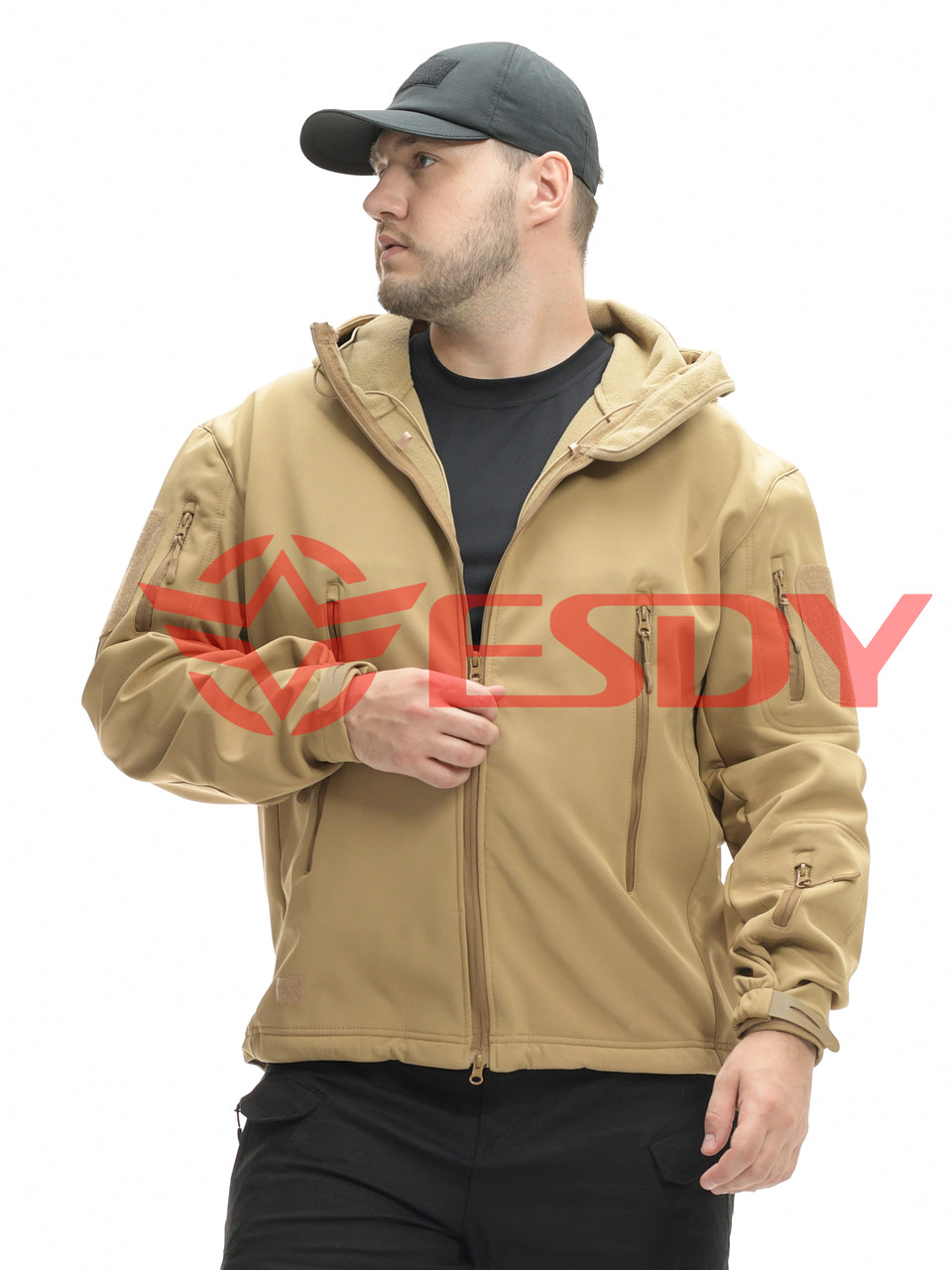 Куртка ESDY Softshell софтшел, тактична 01. Койот